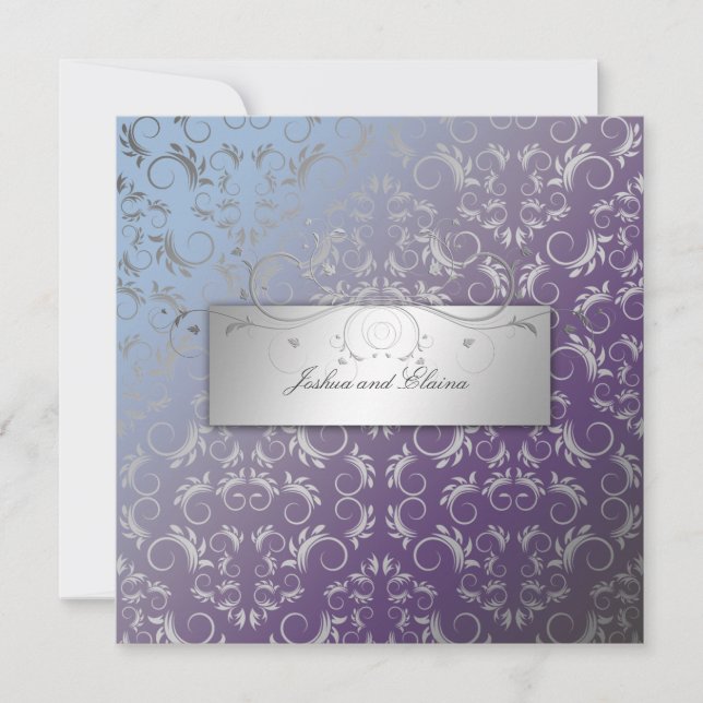 Invitation 311-Silver devinent l'hortensia de | (Devant)