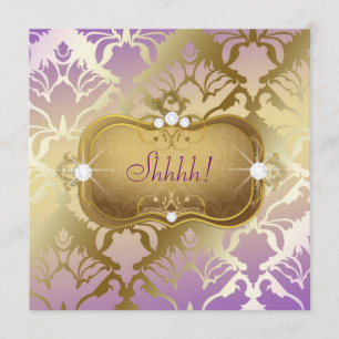 Invitation 311 Surprise glamour Lilac Damask