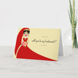 Invitation 311 UPDO BRIDE Seras-Tu Ma Servante D'Accueil