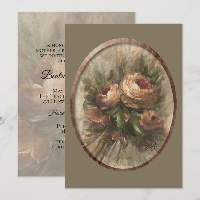 Invitation 315 Roses Op2 (Devant / Derrière)