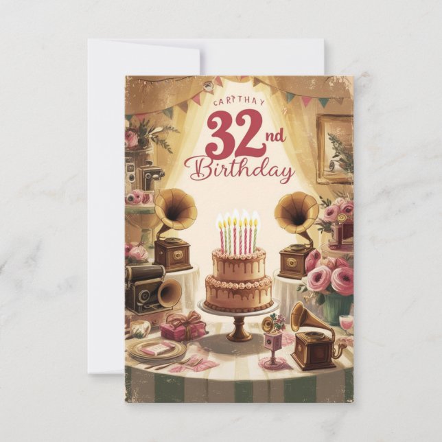 Invitation 32e anniversaire (Devant)