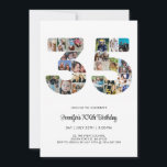 Invitation 35e anniversaire Numéro 35 Photo personnalisée Col<br><div class="desc">Marquez trente-cinq ans de merveilleux souvenirs et des aventures avec ce captivant 35e anniversaire Numéro Photo Collage. Ce modèle personnalisable est le mélange parfait de créativité et de sentiment, vous permettant de créer un cadeau vraiment mémorable pour la journée spéciale de votre bien-aimé. Capturez l'essence d'années incroyables dans un seul...</div>