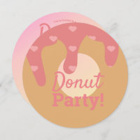 3D Ombre rose Coeur Donut Sprinké Mix Round