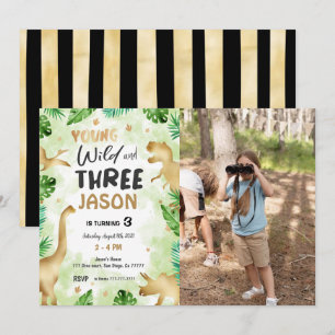 Invitation 3e anniversaire, Dinosaur photo