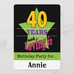 Invitation 40 ans et aimer