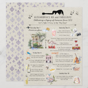 Invitation 40 ans et Fabuleux   Itinéraire d'anniversaire à l
