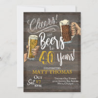 40e anniversaire, Cheers and Beers