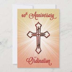Invitation 40e anniversaire de l'ordination, Ruby