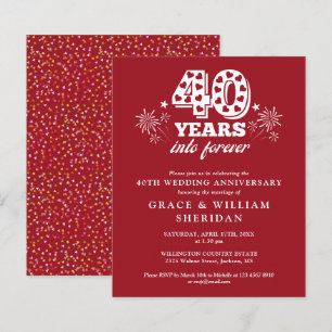 Invitation 40e anniversaire de mariage Budget Into