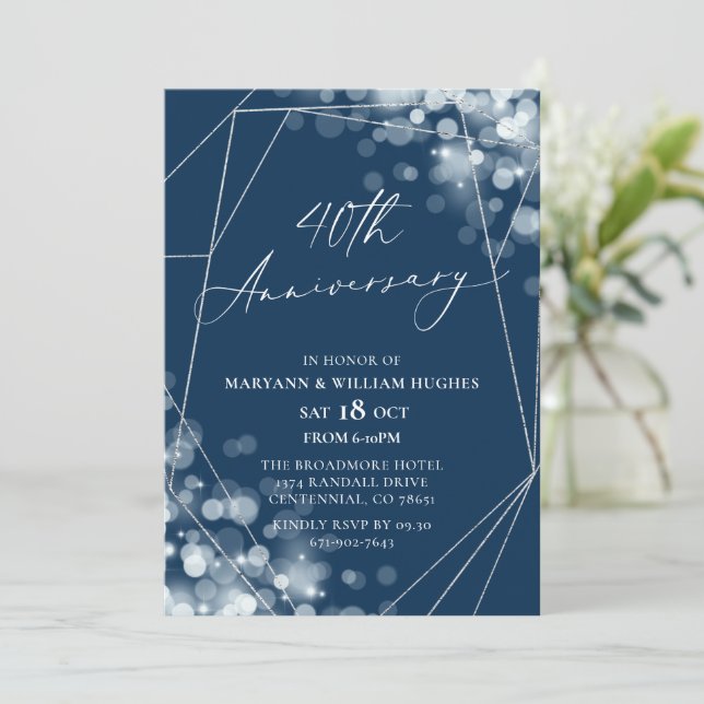 Invitation 40e anniversaire de Mariage de la Marine et de l'A (Debout devant)