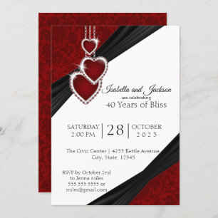 Invitation 40e anniversaire de Ruby Design