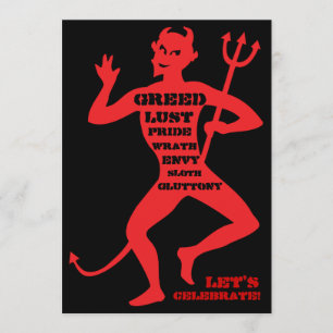 Invitation 40e anniversaire - Enfer d'une fête