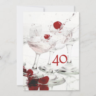 Invitation 40e anniversaire fête PERSONNALISER majeure