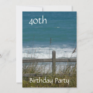 Invitation 40e anniversaire - Océan/Homme