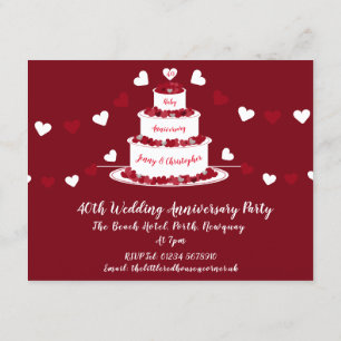 Invitation 40e cérémonie des Mariages de ruby