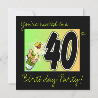 Invitation 40th birthday party invites