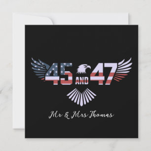 Invitation 45-47 Président 2024 Trump Retour à la Maison Blan