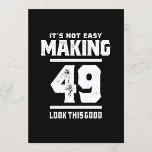 Invitation 49 Ans - 49e Anniversaire Drôle Cadeau