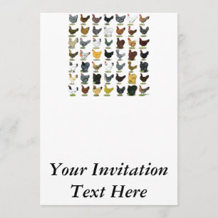 Invitation 49 poules de poulet