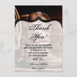 Invitation 4,5 x 6,25 Boots de Cowboy Boots Barn Wood Rus
