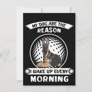 Invitation 4 de mes chiens sont la raison pour laquelle je me