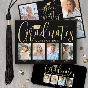 Invitation 4 Grads Photos de la Partie de Graduation conjoint