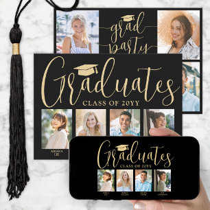 Invitation 4 Grads Photos de la Partie de Graduation conjoint