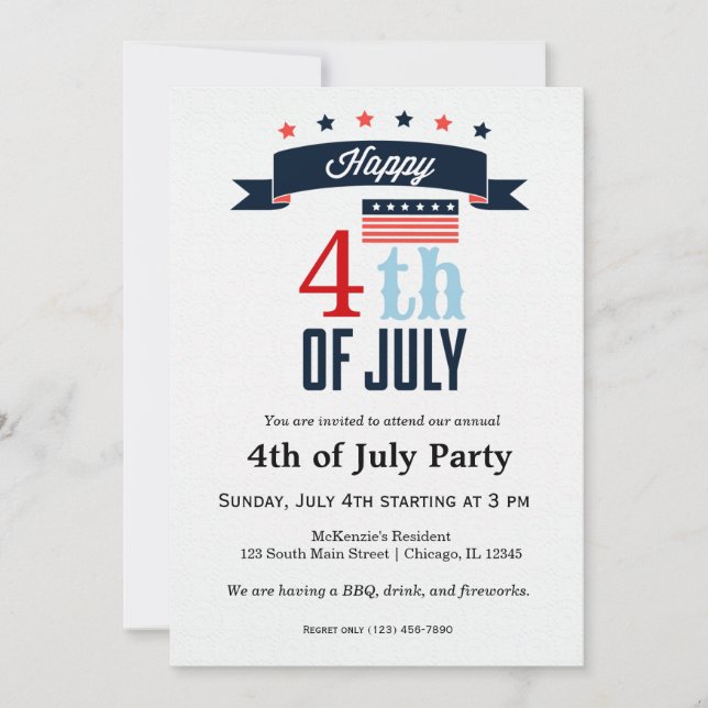Invitation 4 juillet (Devant)