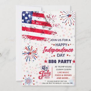 Invitation 4 juillet 4 juillet Fête de l'Indépendance du barb