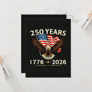 Invitation 4 juillet Amérique États-Unis Aigle patriotique