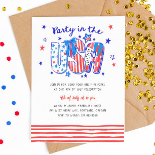 Invitation 4 juillet aux Etats-Unis