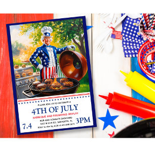 Invitation 4 juillet barbecue