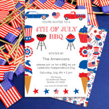 Invitation 4 juillet barbecue