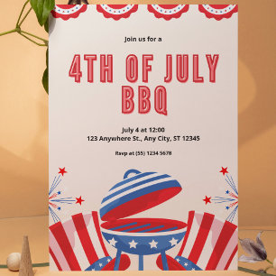 Invitation 4 juillet BBQ