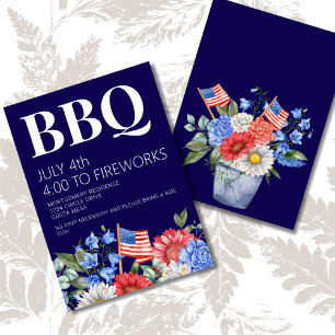 Invitation 4 juillet BBQ Party