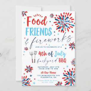 Invitation 4 juillet BBQ Quartier Block Party