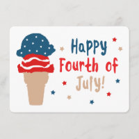 4 juillet crème glacée heureuse de bannière