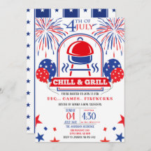 4 juillet Fête barbecue de réfrigération et de gri