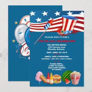 Invitation 4 juillet Fête Patriotique