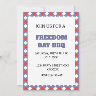 Invitation 4 juillet jour de l'indépendance