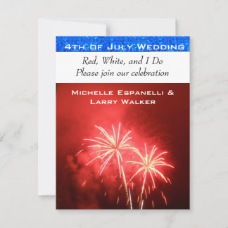 Invitation 4 juillet Mariage