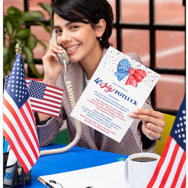 Invitation 4 juillet Potluck (Créateur téléchargé)