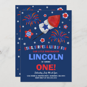 Invitation 4 juillet quatrième d'invitation d'anniversaire de