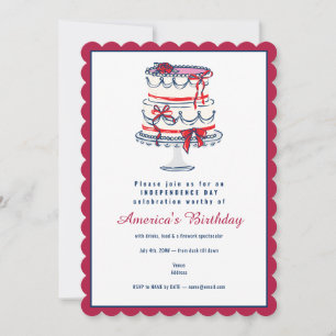 Invitation 4 juillet quatrième jour de l'indépendance