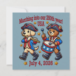 Invitation 4 juillet Semiquincentenaire du 250e anniversaire 