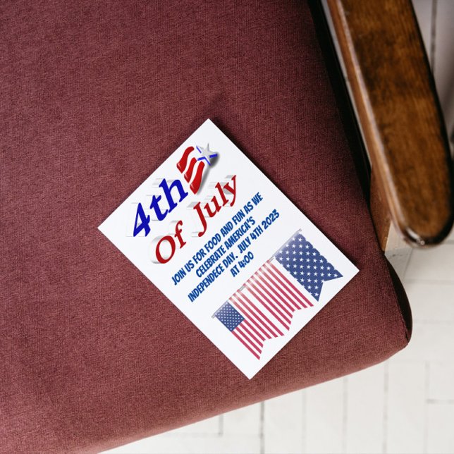 Invitation 4 juillet Star Stripes (Créateur téléchargé)