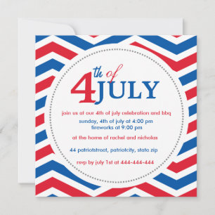 Invitation 4 juillet sur mesure