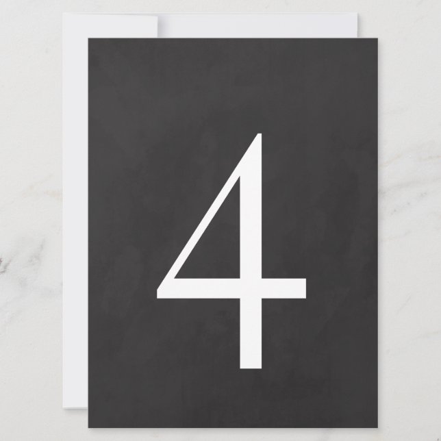 Invitation 4 Numéro du tableau 6,5 x 8,75 (Devant)