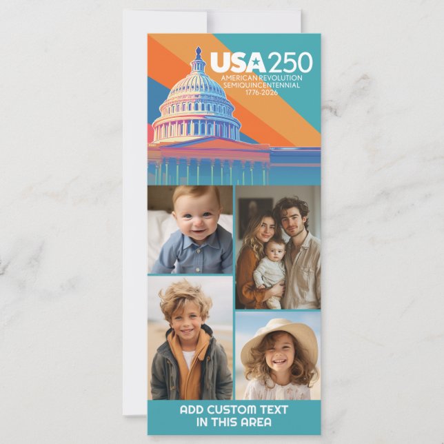 Invitation 4 Photo Collage - USA 250 Capital Dome America (Devant)
