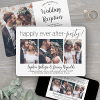 4 Photo Réception de Mariage Fête Heureux Pour Tou